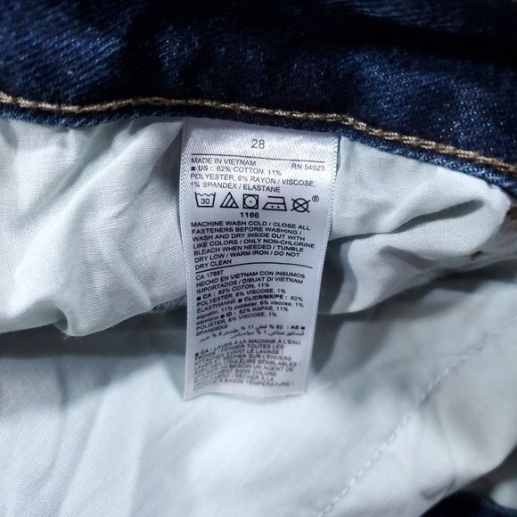 Old Navy High Rise Rockstar Super Skinny Secret Slim Pockets Plus Size 28 Frayed - Picture 9 of 10